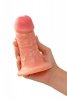 Realistic dildo Caliber 14/5 , PVC, flesh,  length 14cm, diameter 5cm